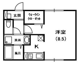 ハイツオーキッド【103号室号室】の間取り