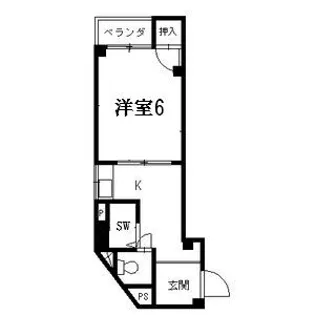 エトワール枚方【4階】の間取り