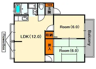 Maison de soleil【203号室号室】の間取り
