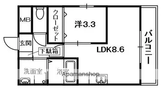 ルミエール星田【5階】の間取り