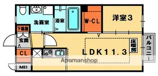 ルシアコートMITSUYA【1階】の間取り