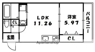 レークコート【1階】の間取り