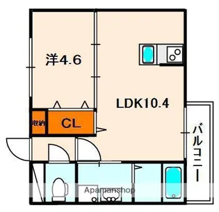 ウインドヒル御殿山Ⅱ【3階】の間取り