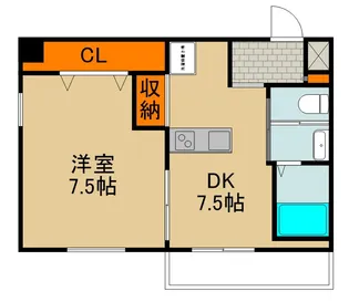 ラムール守口【4階】の間取り