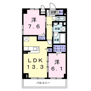 シュテルン・ブフト【1階】の間取り
