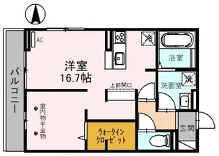 プレミール雅【105号室】の間取り