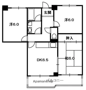 庄立マンション【4階】の間取り