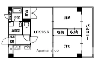 サンライト星ヶ丘【2階】の間取り