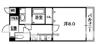 フローラ大垣内【2階】の間取り