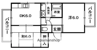 レジデンスピュア【2階】の間取り