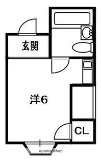 マンショングリーン【1階】の間取り