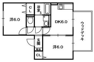 クレール山之上【1階】の間取り