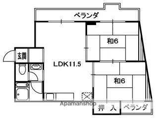 藤マンション【3階】の間取り
