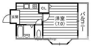 メゾンフラッグ【2階】の間取り