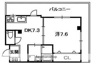 レピオス禁野【3階】の間取り