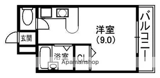 シャンテー中宮Ⅱ【2階】の間取り