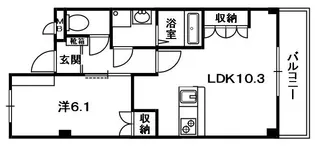 オオミネ SQUARE 10【1階】の間取り