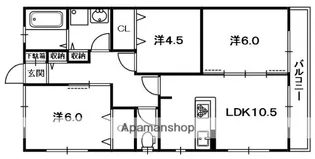 ビオラ翠香園【2階】の間取り