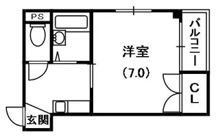 1Kの間取り画像