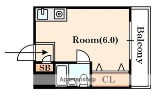 辻村ハイツ【3階】の間取り