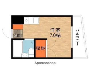 シャンテー津田【3階】の間取り