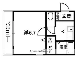 アモーレ長尾台【2階】の間取り
