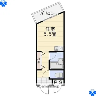 第3ハートビル【4階】の間取り