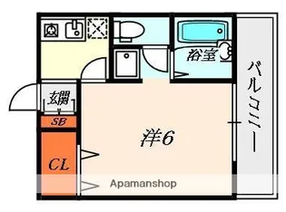 グリーンヒルカリム【1階】の間取り