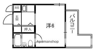 M’PLAZA津田駅前壱番館【2階】の間取り