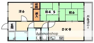 ハイツサンヒル【2階】の間取り