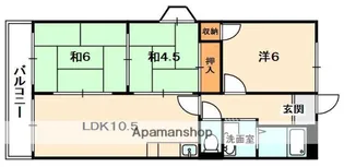 エクレール・やぐら【1階】の間取り