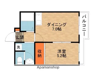 Mプラザ大住参番館【3階】の間取り