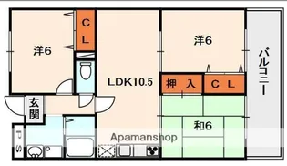 パークサイドスクエア【2階】の間取り
