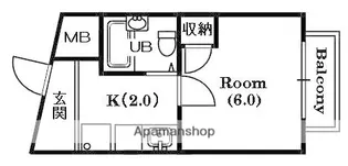 メゾンエトワール【4階】の間取り