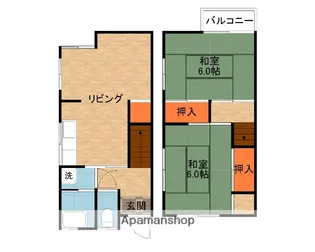 大阪府枚方市野村元町【一戸建】の間取り