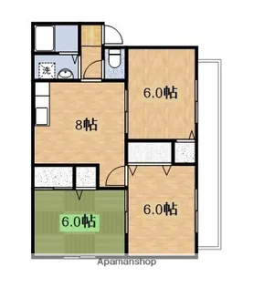 ロイヤルパレス【1階】の間取り