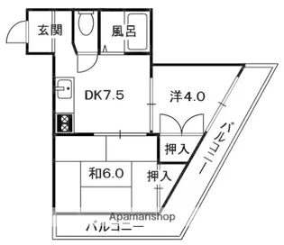 M’PLAZA津田駅前弐番館【3階】の間取り