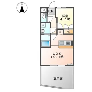 プランドール【1階】の間取り