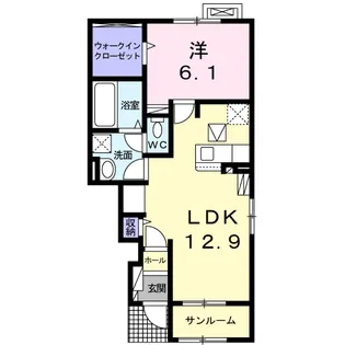 ステラハウス【1階】の間取り