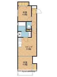 ラモーナ藤阪元町【1階】の間取り