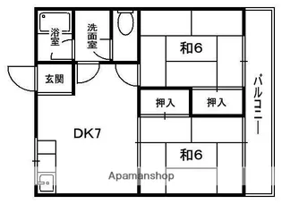 小篠マンション【2階】の間取り
