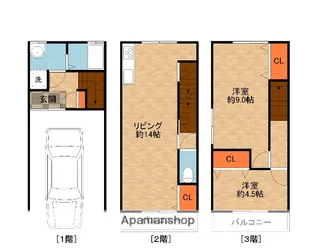 長尾元町3丁目貸家(3−12)【1階】の間取り