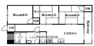 サンローズマンション【3階】の間取り