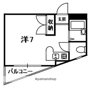 シャンテー津田【3階】の間取り