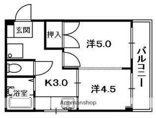 M’PLAZA津田駅前七番館【2階】の間取り