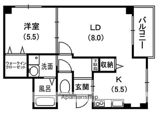 アーカンシェル東寝屋川【6階】の間取り