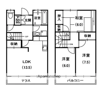 篠原ハイツ【1階】の間取り