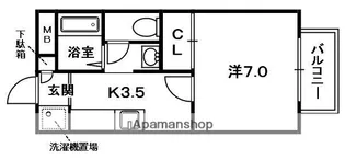 サンハイム上山【2階】の間取り