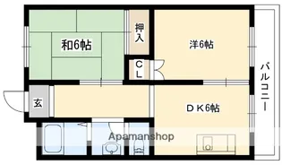グロース寝屋川Ⅰ(旧ハイコート高柳)【3階】の間取り