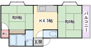 中井マンション【3階】の間取り